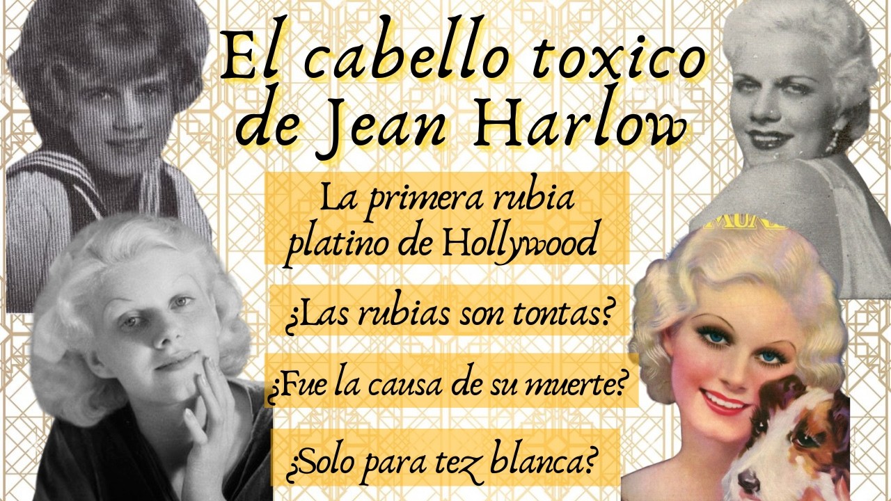 El cabello t0xic0 de Jean Harlow - La primera rubia platino, casi queda calva ¿su cabello la mat0?