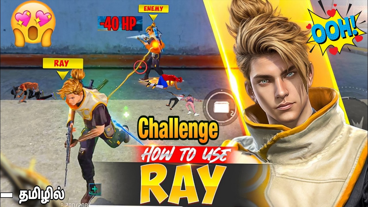 RAY CHARACTER ABILITY TEST🥵 BR RANKED FREE FIRE🔥 PKTHAMILAN in Tamil