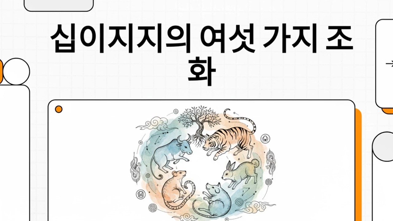 60. 지지 육합(六合) : 개인적이고 은밀한 관계의 합