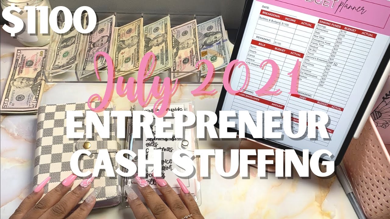 Cash Envelope Stuffing + Sinking Funds | July 2021|  OhmyfroBudgets