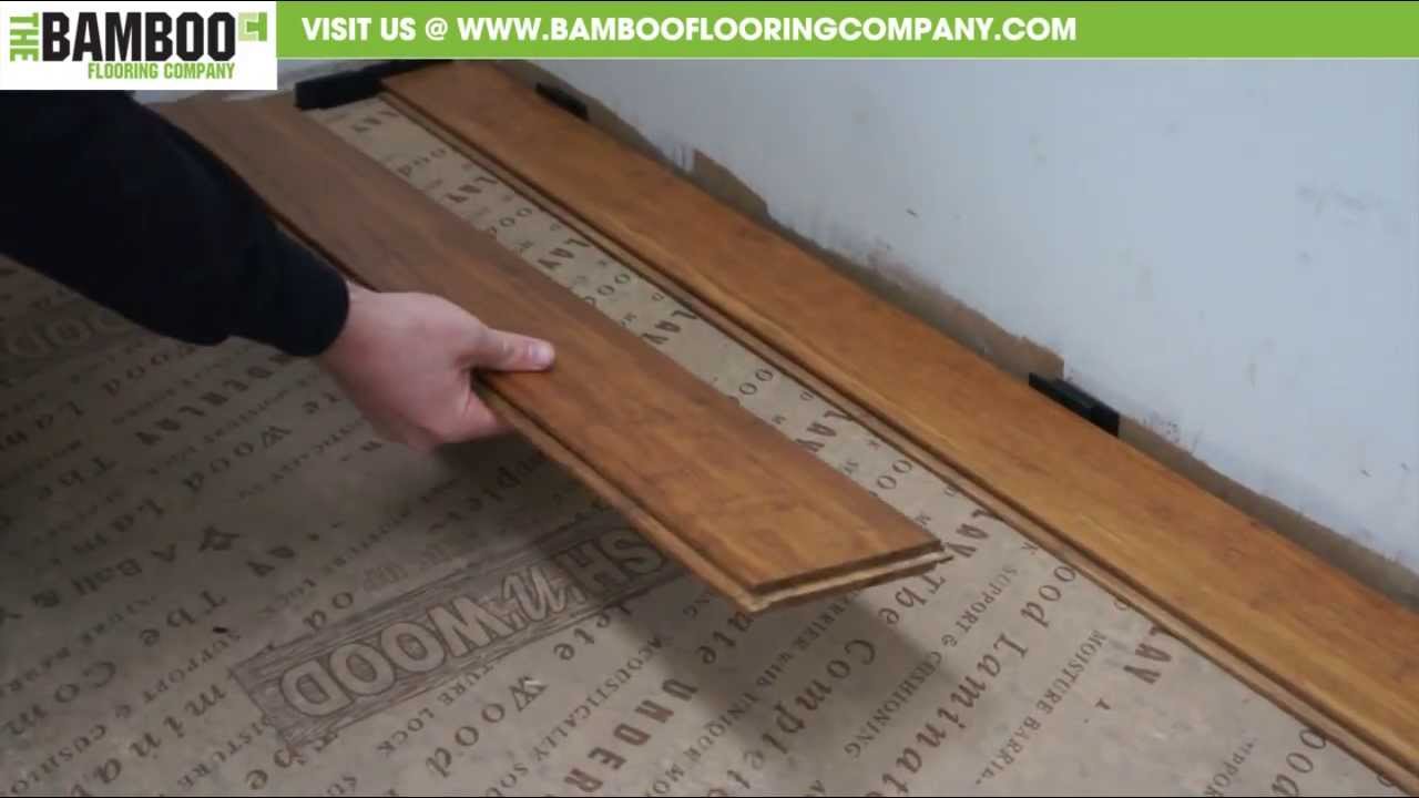 How to Install Uniclic Bamboo Flooring (over underlay)