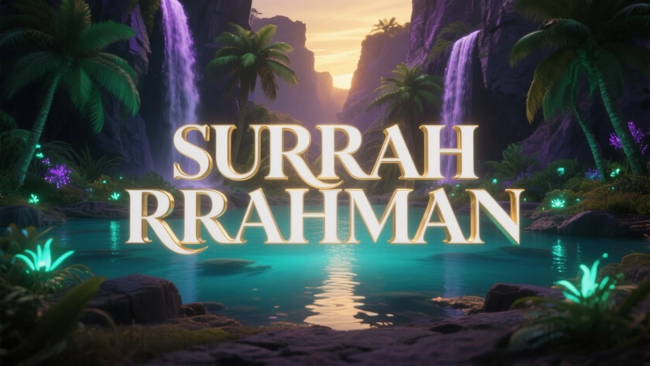 Surah Ar Rahman سورة الرحمن | قرآن مهدئ يريح القلب ويصفّي الذهن | #راحة_القلب