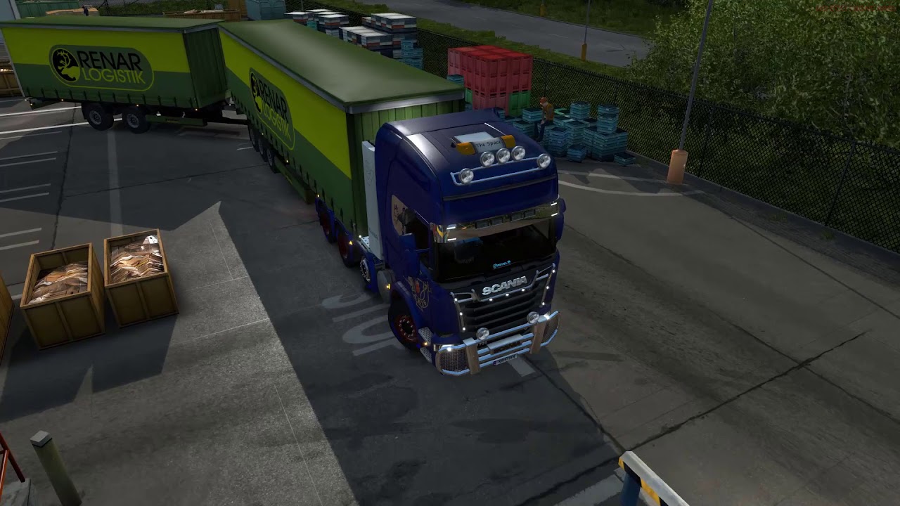 Ets2 Advanced reversing with doubles in Malm&ouml; Ika