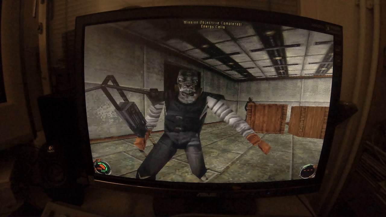 Jedi Knight: Dark Forces II (1997) on Pentium Pro + PowerVR PCX1 PC - 3D acceleration vs. software