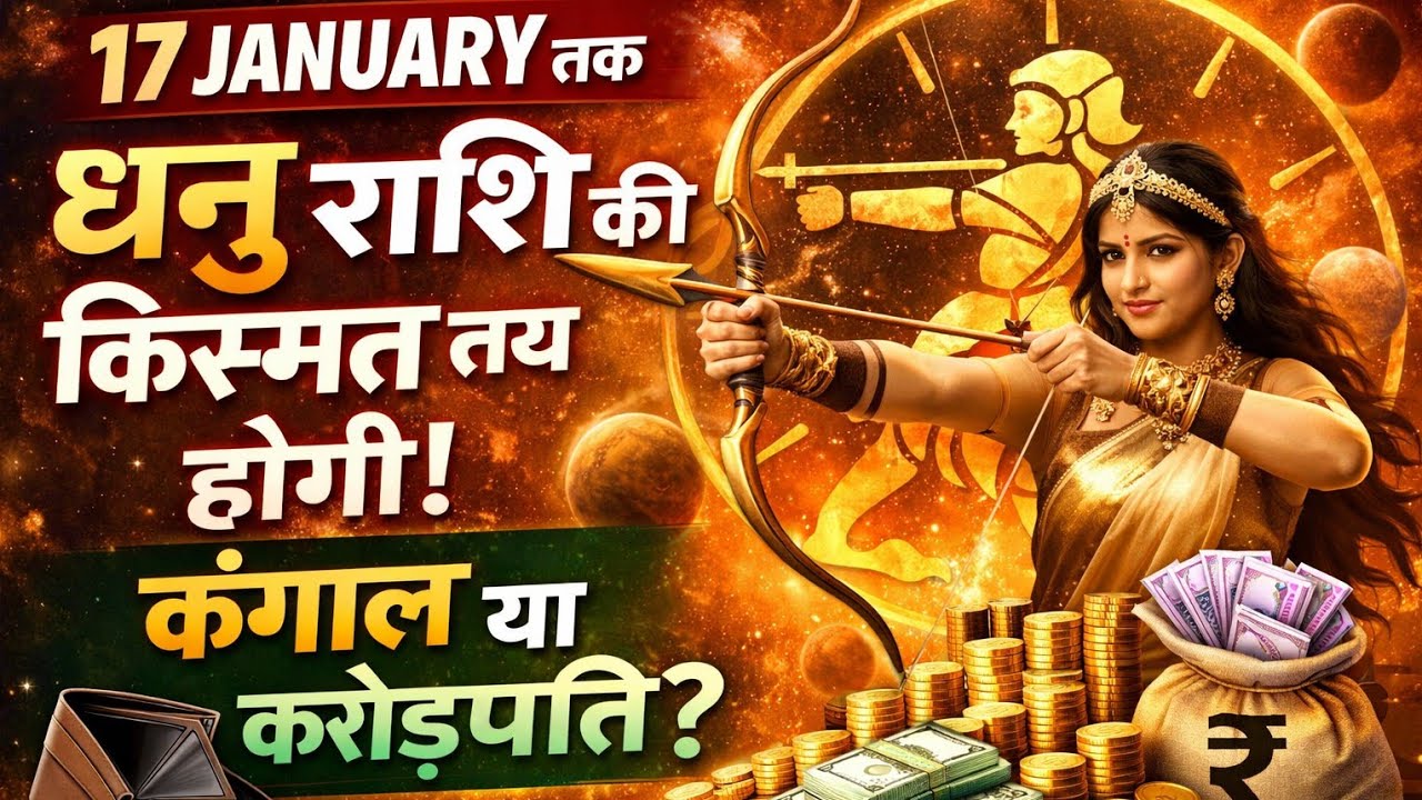 17 January तक धनु राशि की किस्मत तय होगी | कंगाल या करोड़पति? बड़ा ग्रह योग।@CrazyAstroGyan 