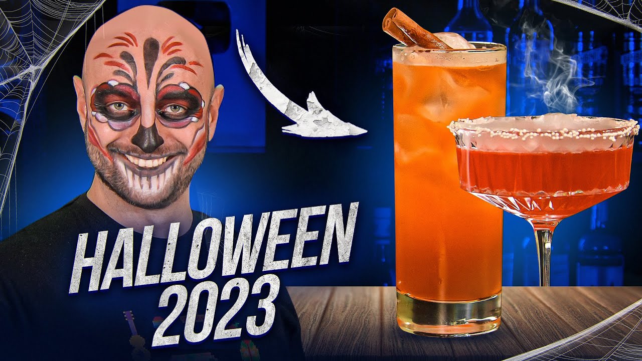 HALLOWEEN cocktails with Dry Ice and Pumpkin Spice Syrup