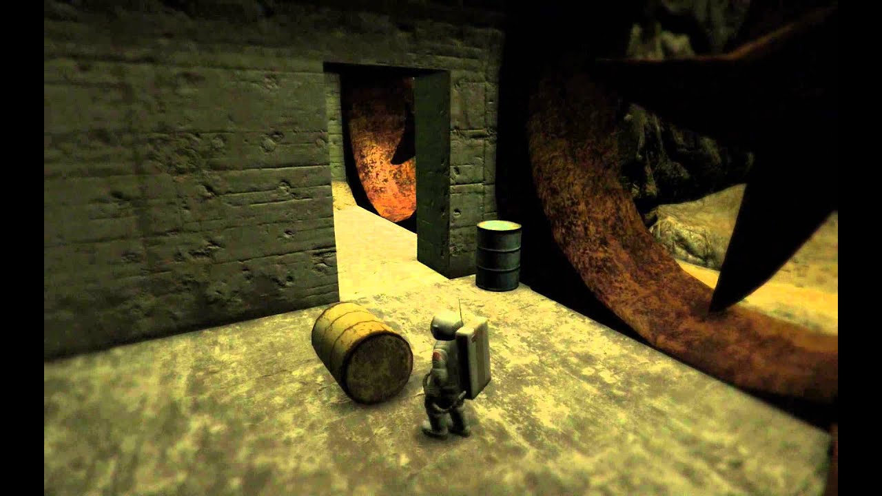 Lifeless Planet - Research Complex: Block Fan with a Barrel, Power Up Transport Sequence Gameplay PC