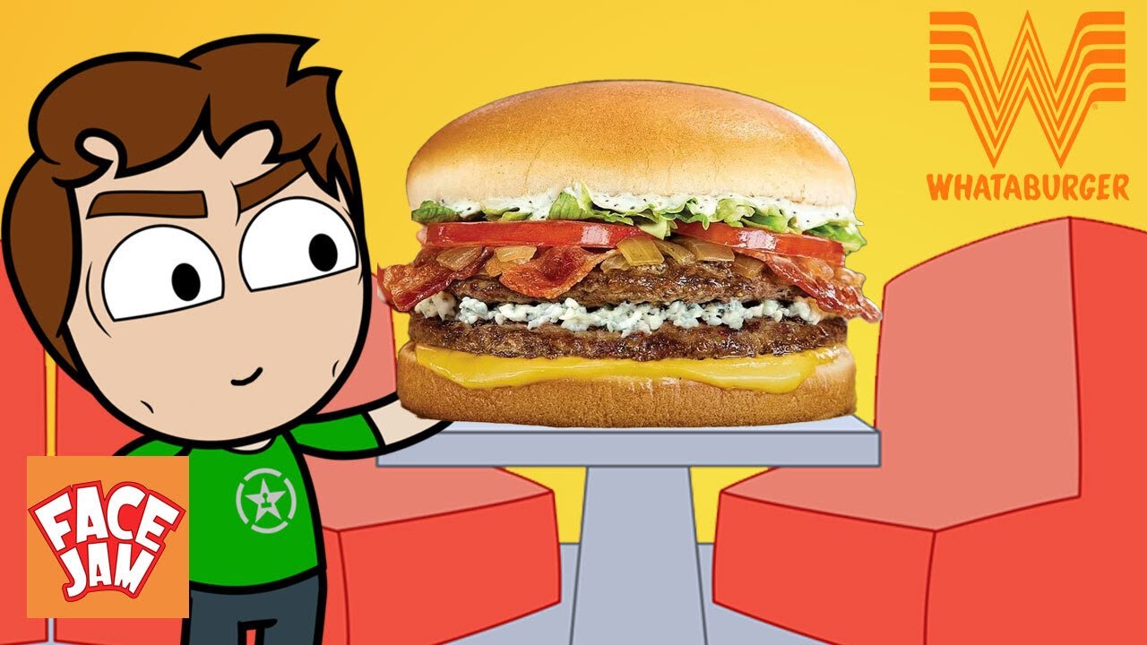 Whataburger Bacon Blue Cheese Burger & Banana Pudding Shake | Face Jam