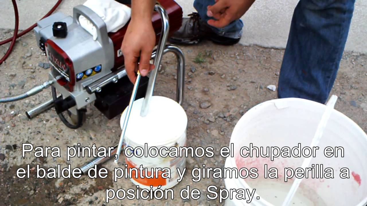 Airless 450 con latex Pintecord