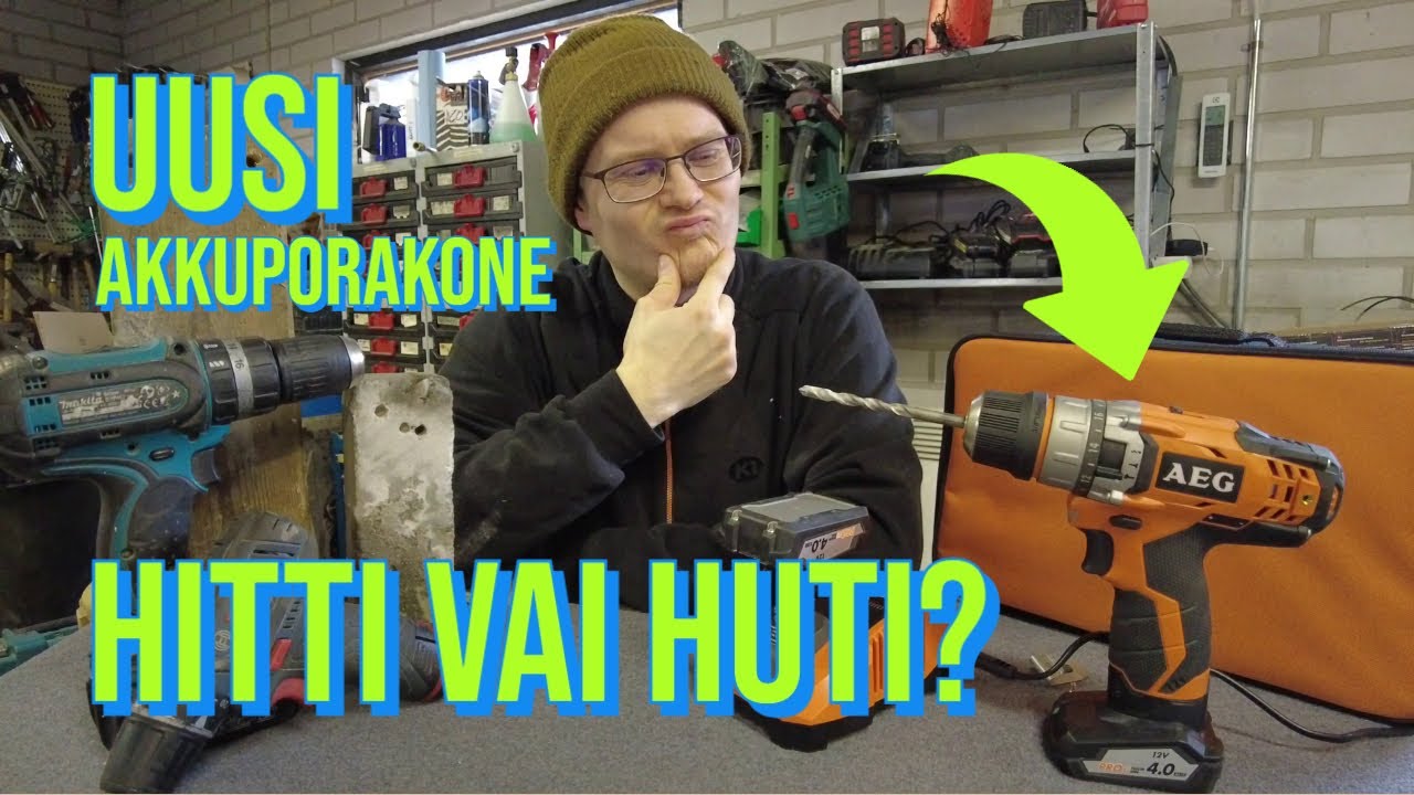 Koeajossa AEG 12V akkuiskuporakone
