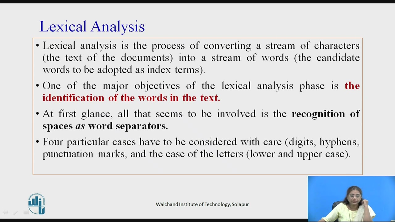Document Preprocessing in Information Retrieval (Logical View)  Part - I