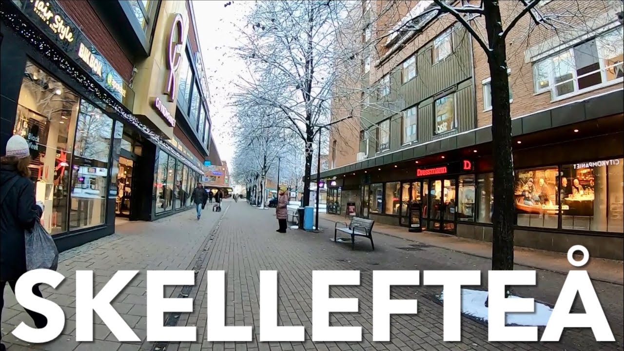 Walking in Skellefteå. Sweden