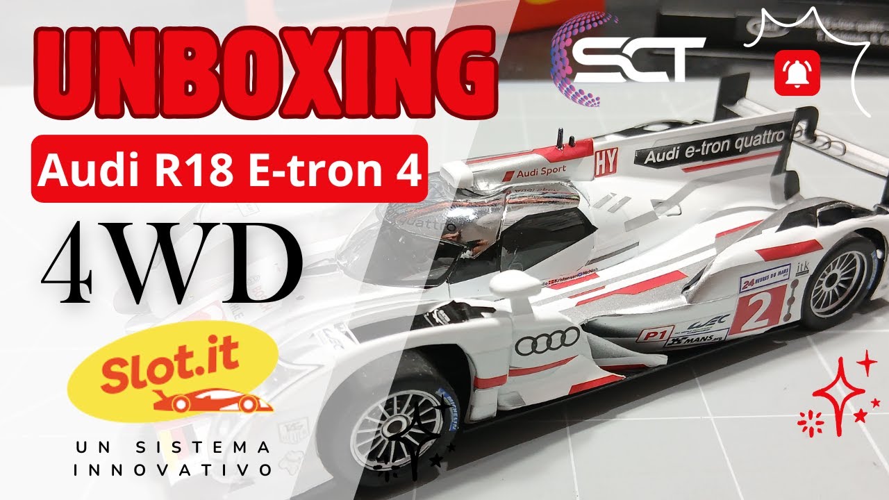 Unboxing Audi R18 E Tron4 slot it #slotcar #slotcars #slotcarracing
