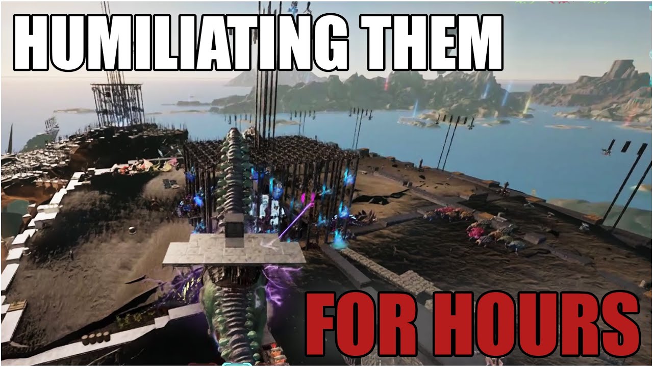 Duo HUMILIATING a ALPHA tribe on Conquest : ARK Ascended Official PvP