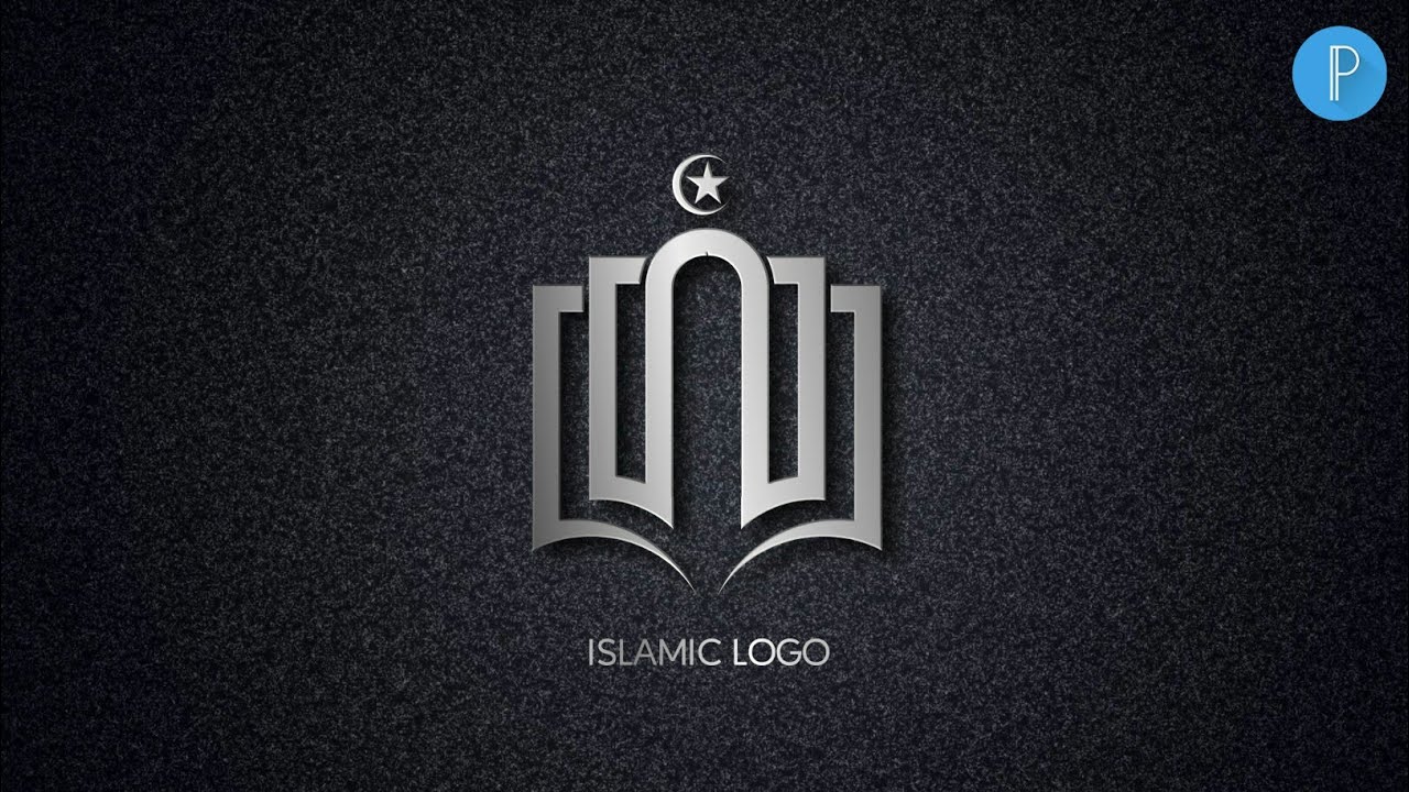 Tutorial mudah desain logo islami di Pixellab | Pixellab Logo #13