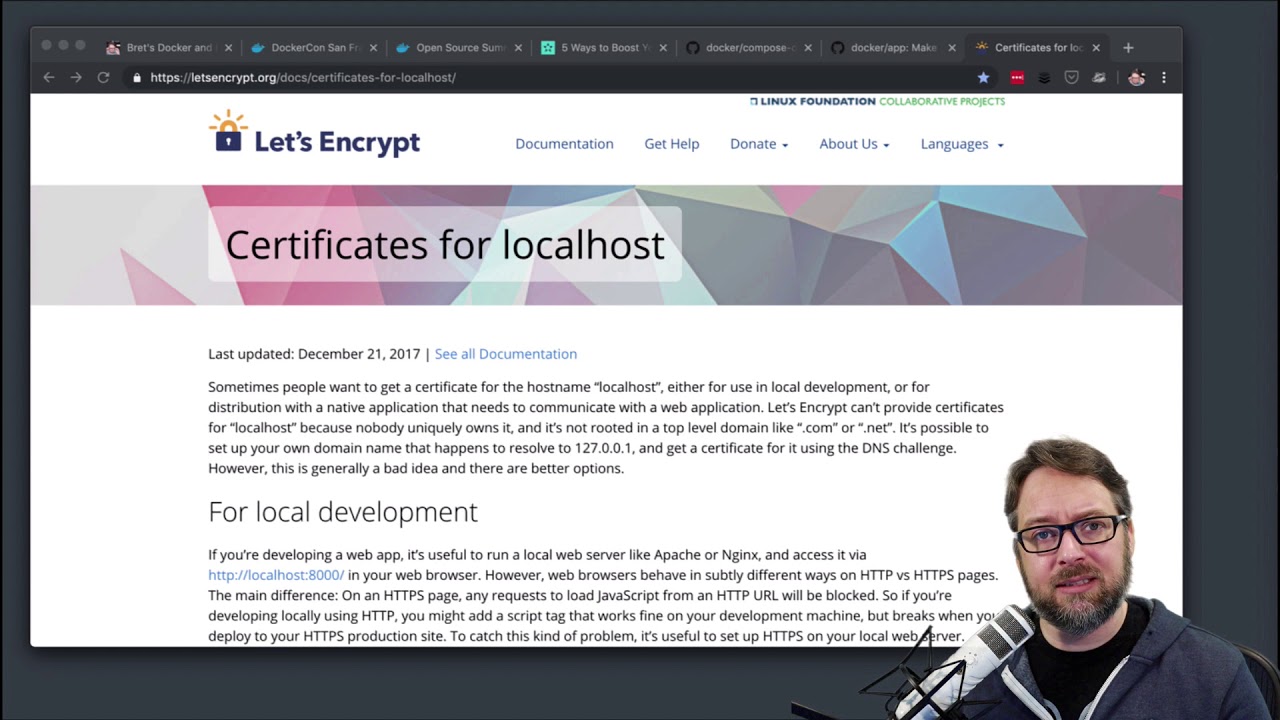 TLS in Dev and Prod with Docker