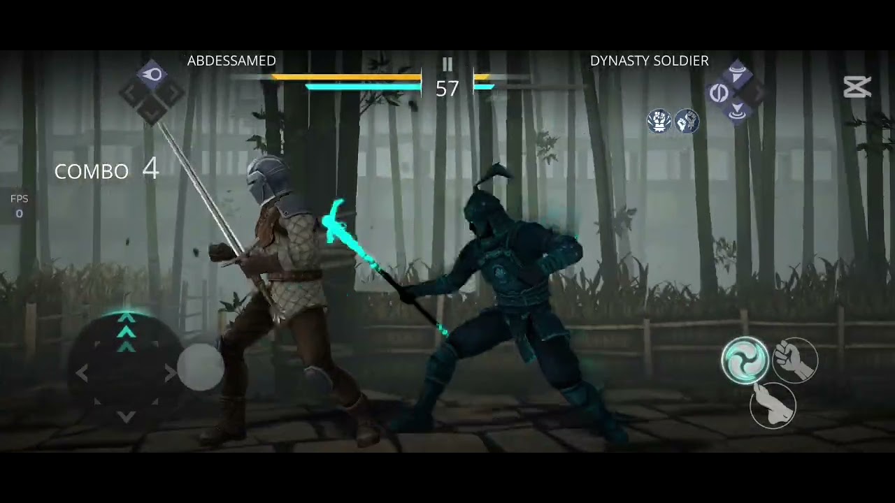 لعبة القتال shadow fight  الجزء التالت