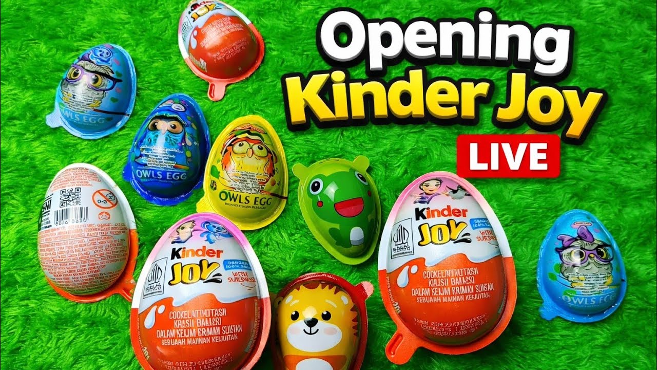 Opening Joy Eggs | Kinder Joy | Cute Suprise Toy Reveal 😍 | ASMR Video