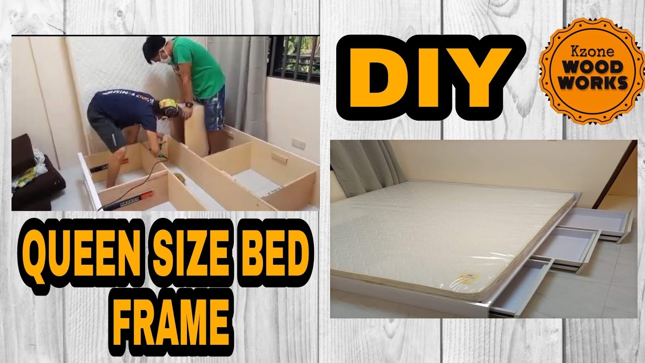 DIY QUEEN SIZE BED FRAME(60x75inches)