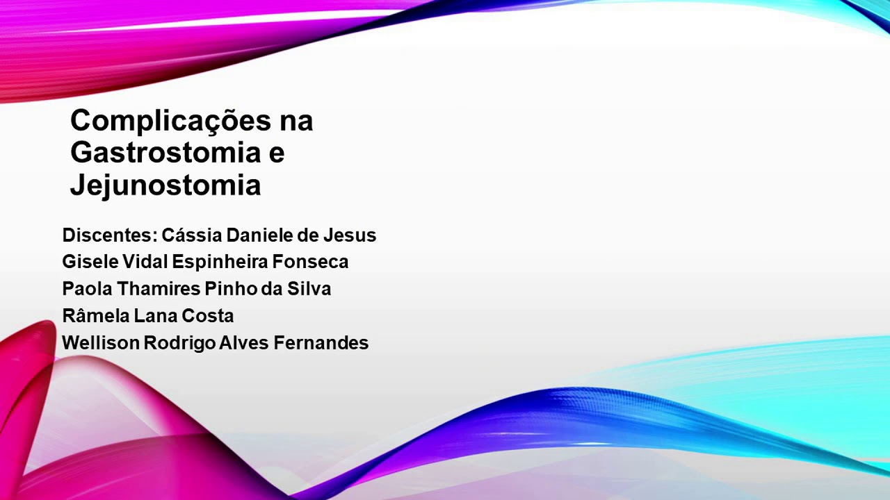 Complica&ccedil;&otilde;es na Gastrostomia e Jejunostomia