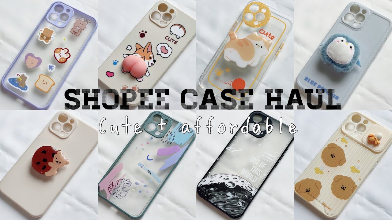 [Blue Vlog] #31 | Shopee Case Haul | Cute + affordable | Iphone 12 Pro Max + Airpods