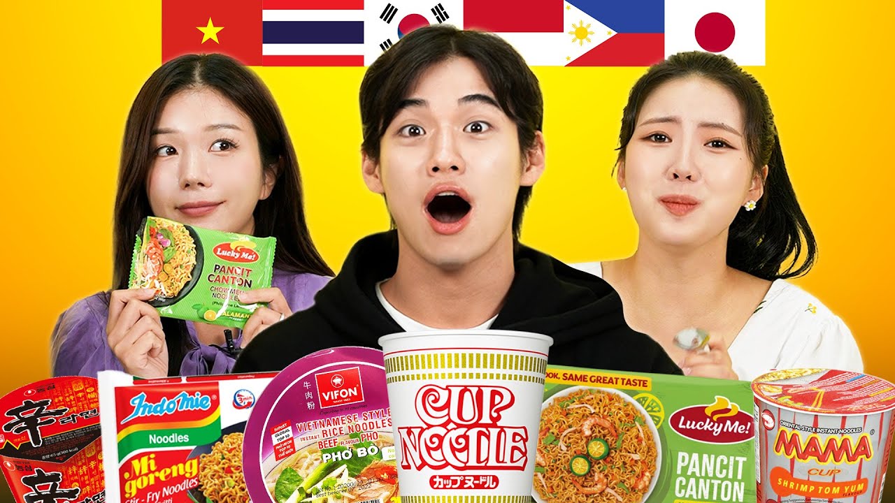 Корейцы пробуют лучшую лапшу быстрого приготовления!!!🍜(Международный чемпионат мира по рамэну) |...