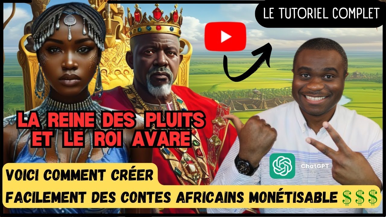 Voici Comment Créer Facilement des Vidéos des Contes Africains MONETISABLE grace à l'IA