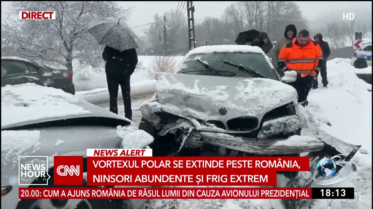 Vortexul polar se extinde peste romania, ninsori abundente și frig extrem