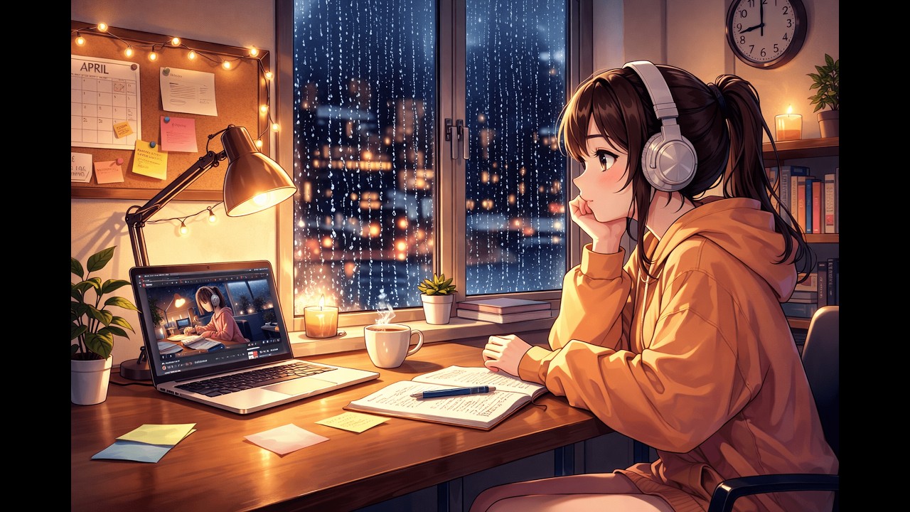 Lofi Music for Focus, Reading & Deep Work  |  Study With Rain 🌧️#music #lofi #study #relaxing