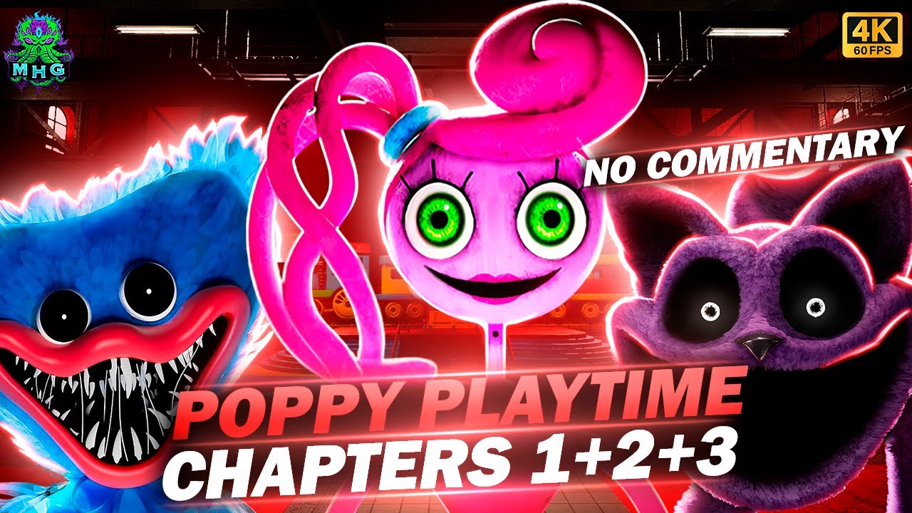 POPPY PLAYTIME: CHAPTERS 1+2+3▶️ПРОХОЖДЕНИЕ БЕЗ КОММЕНТАРИЕВ🔇НА РУССКОМ【4K/60FPS】