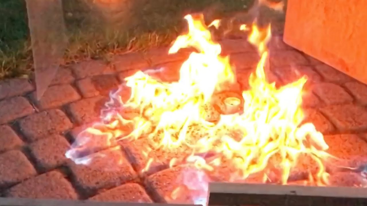 Diethyl ether flammability test