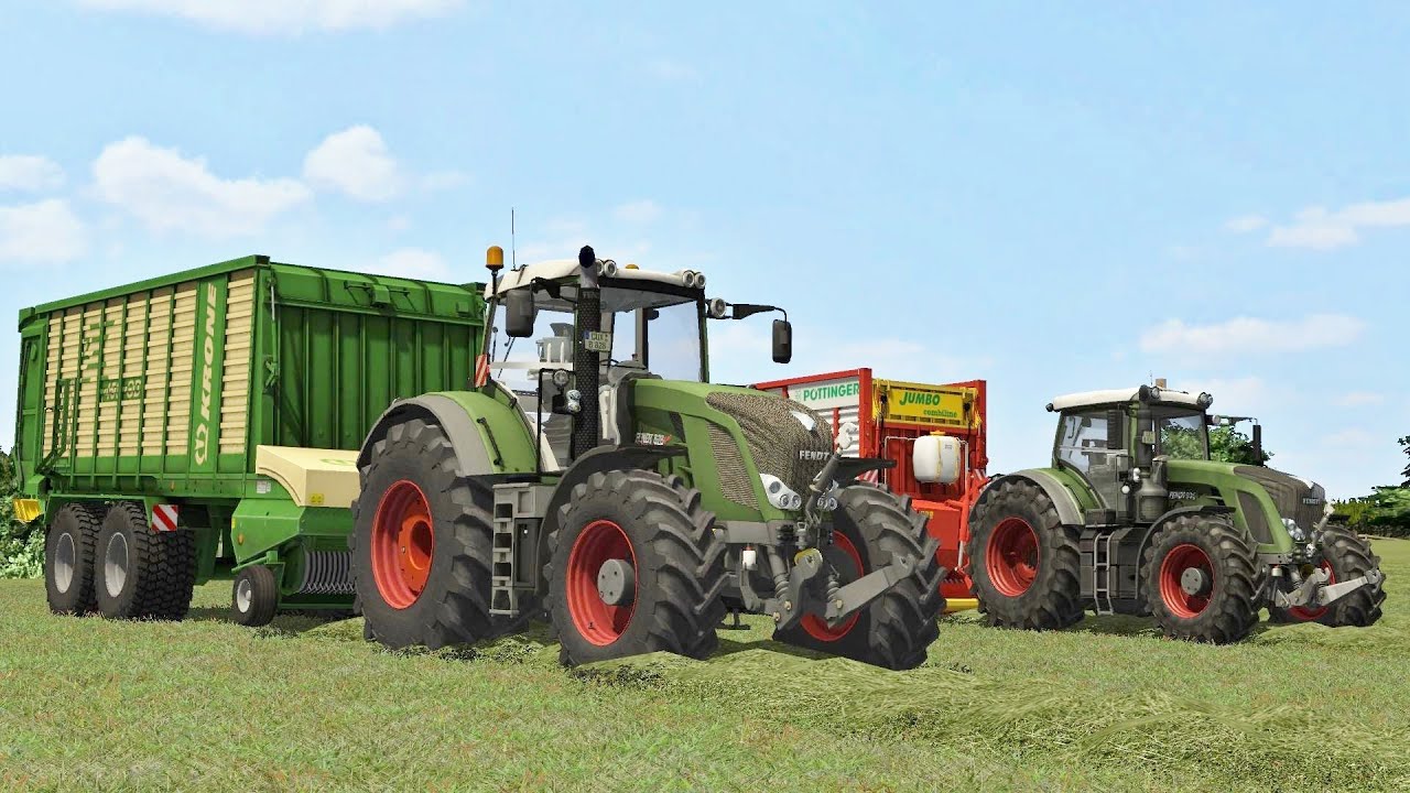 Farming Simulator 2013 Krone BigM500 + Fendt 828 + Fendt 936