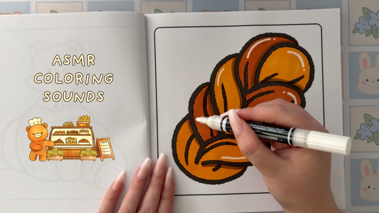 Cozy Bakery Bread Coloring 🍞 | Relaxing ASMR | Cosy Colouring