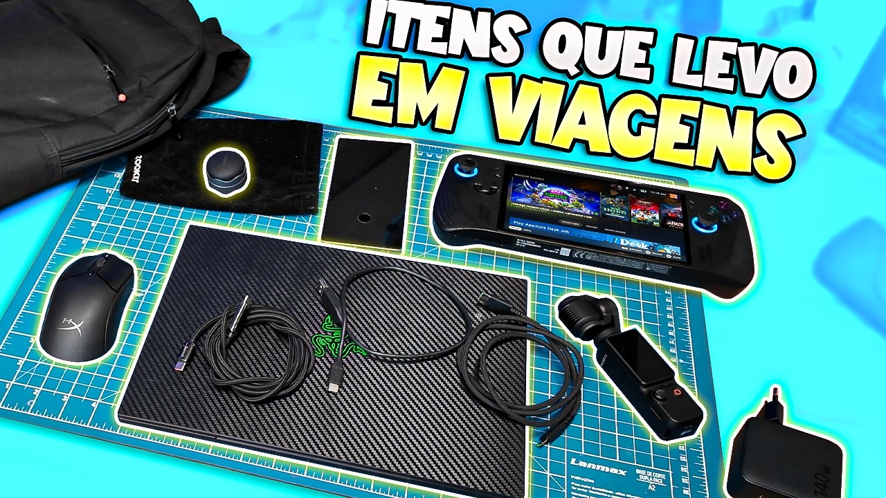 ITENS QUE LEVO EM VIAGENS (meus gadgets indispensáveis)