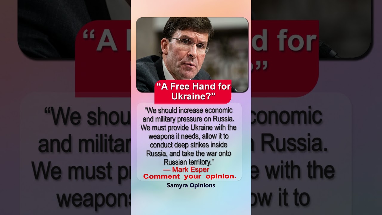 &ldquo;Take the War to Russia?&rdquo; Mark Esper&rsquo;s Ukraine Statement Goes Viral