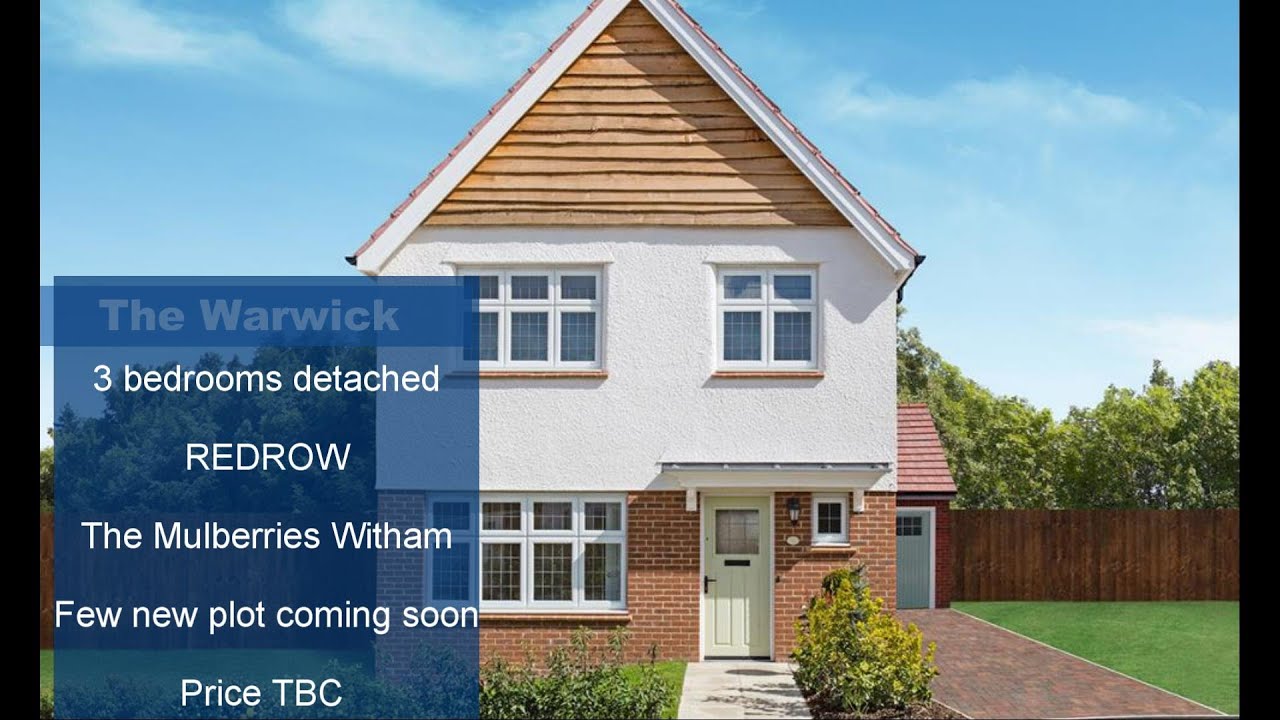The Warwick 3 bedroom detached REDROW home Witham Show home