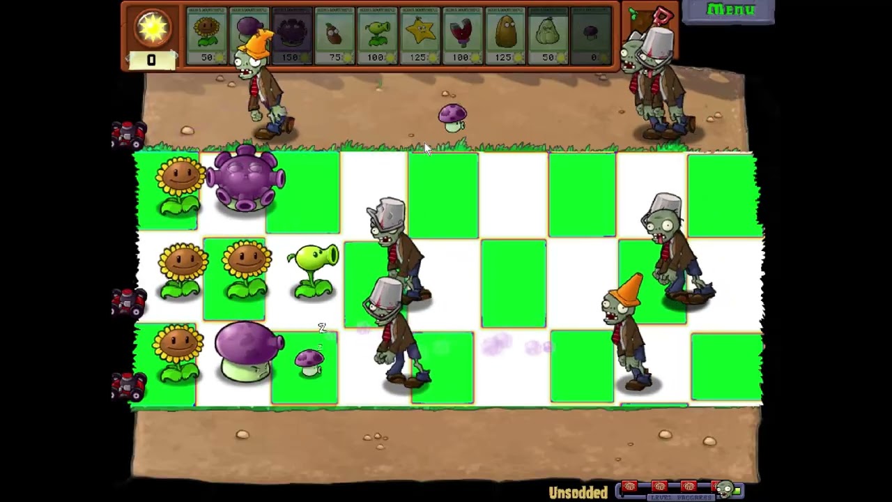 Plants vs Zombies The Dark Mystery Mod - Unsodded - Not Win (Game Walkthrough)