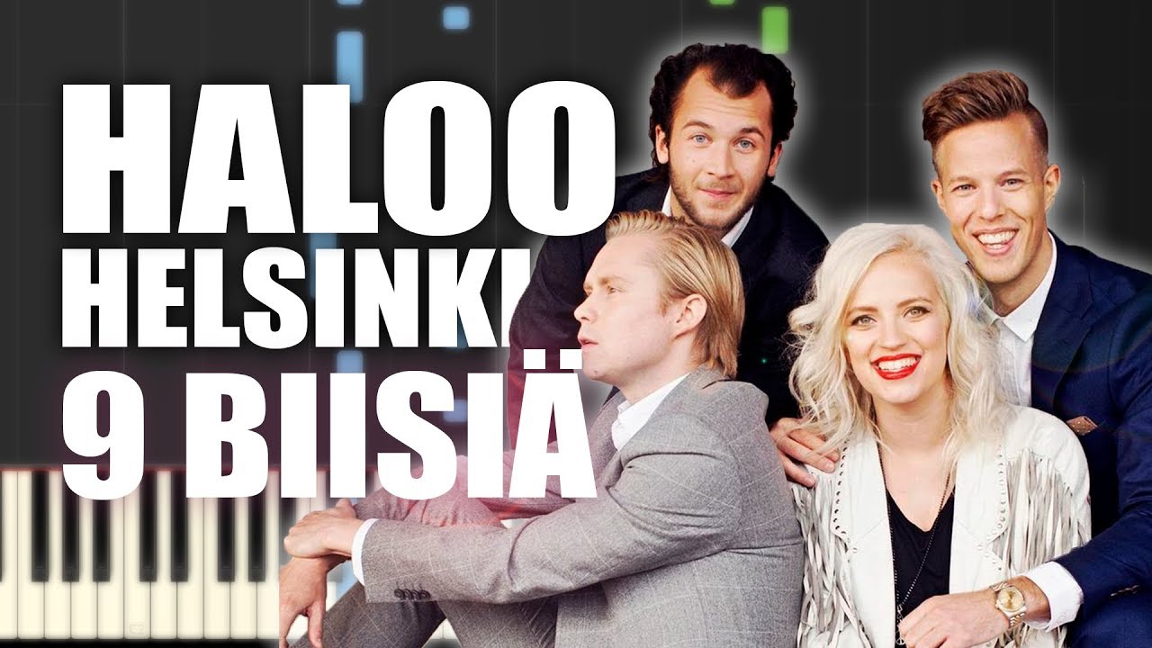 Haloo Helsinki! - 9 Suosittua Biisiä | PIANO TUTORIAL
