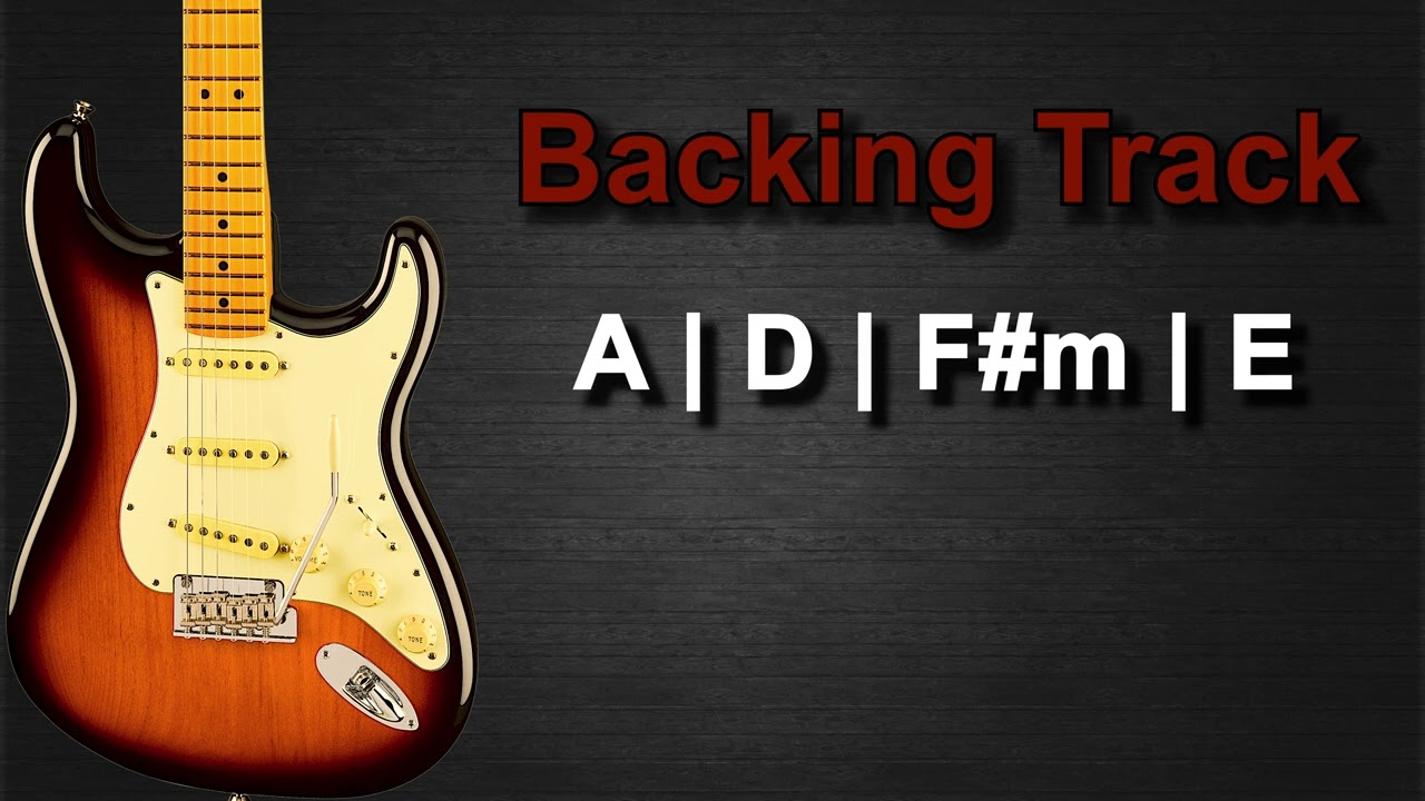 Emotional Rock Ballad Guitar Backing Track in A Major | 75 BPM |