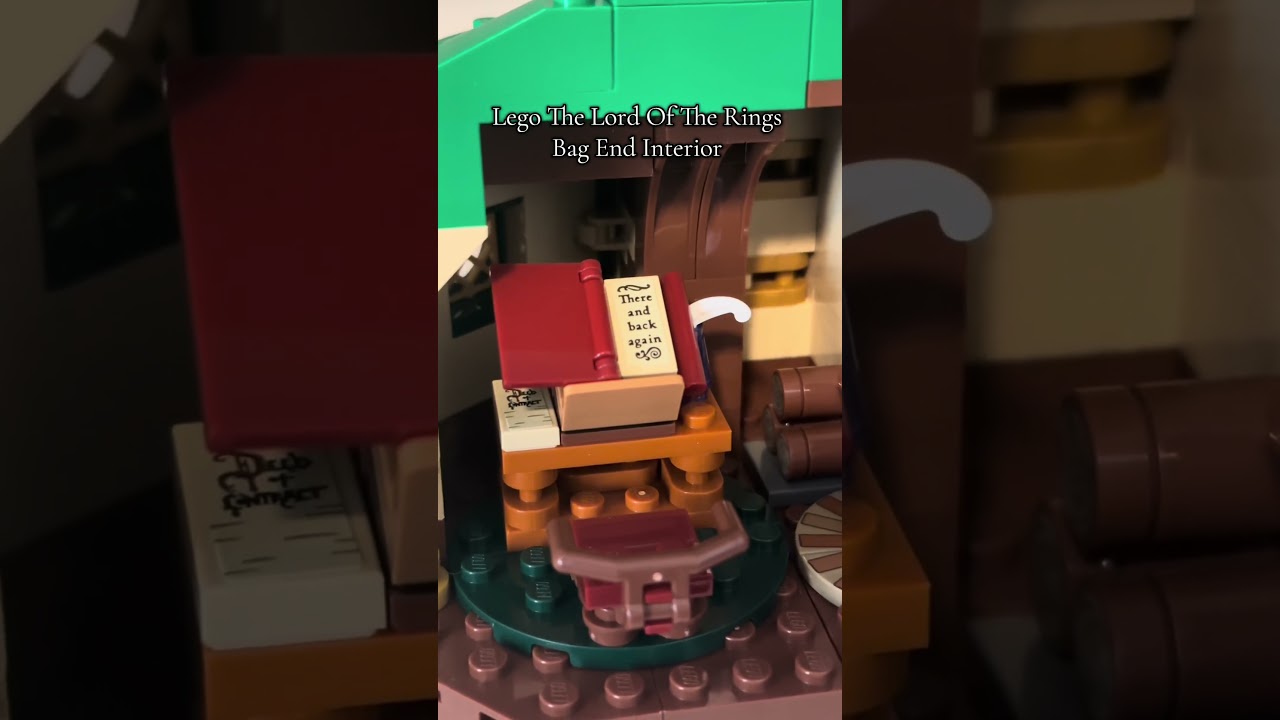 Lego the lord of the rings bag end interior #legolordoftherings #legolotr