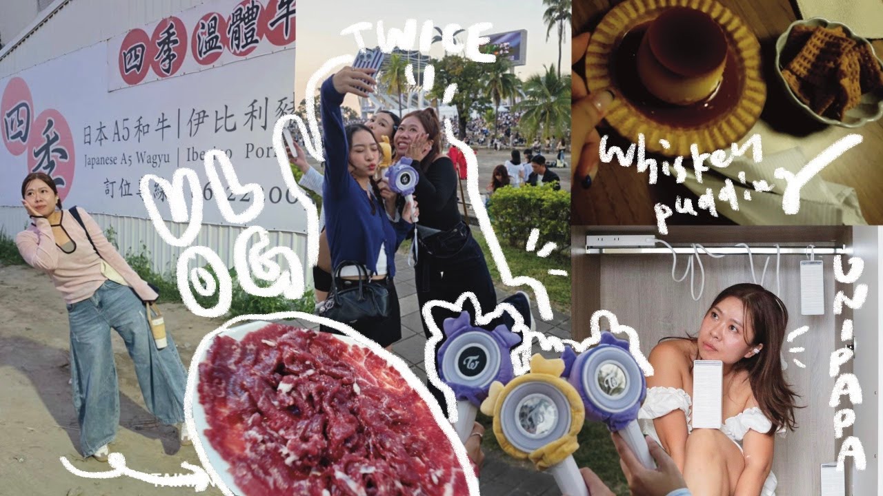 (CC字幕)vlog| TWICE演唱會/四季溫體牛火鍋/台南爵士酒吧/tomato crepe/友愛街旅館/恢復運動/unipapa拍照/oh 新品持續測試/最近新買的面膜