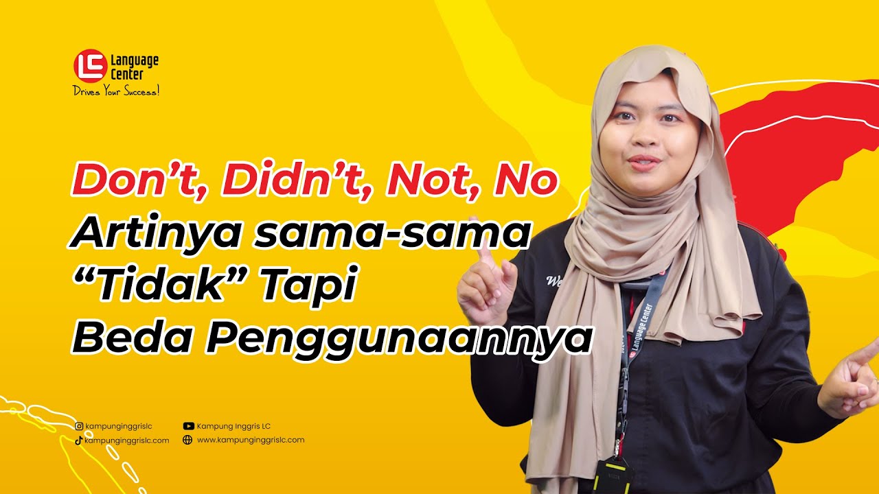 TERNYATA NOT DAN NO BEDA ARTI | TEATU - Kampung Inggris LC