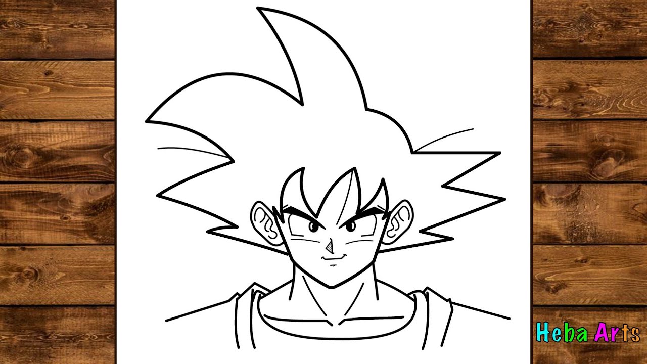 How to draw Goku step by step || Easy drawing ideas for beginners || Easy to draw