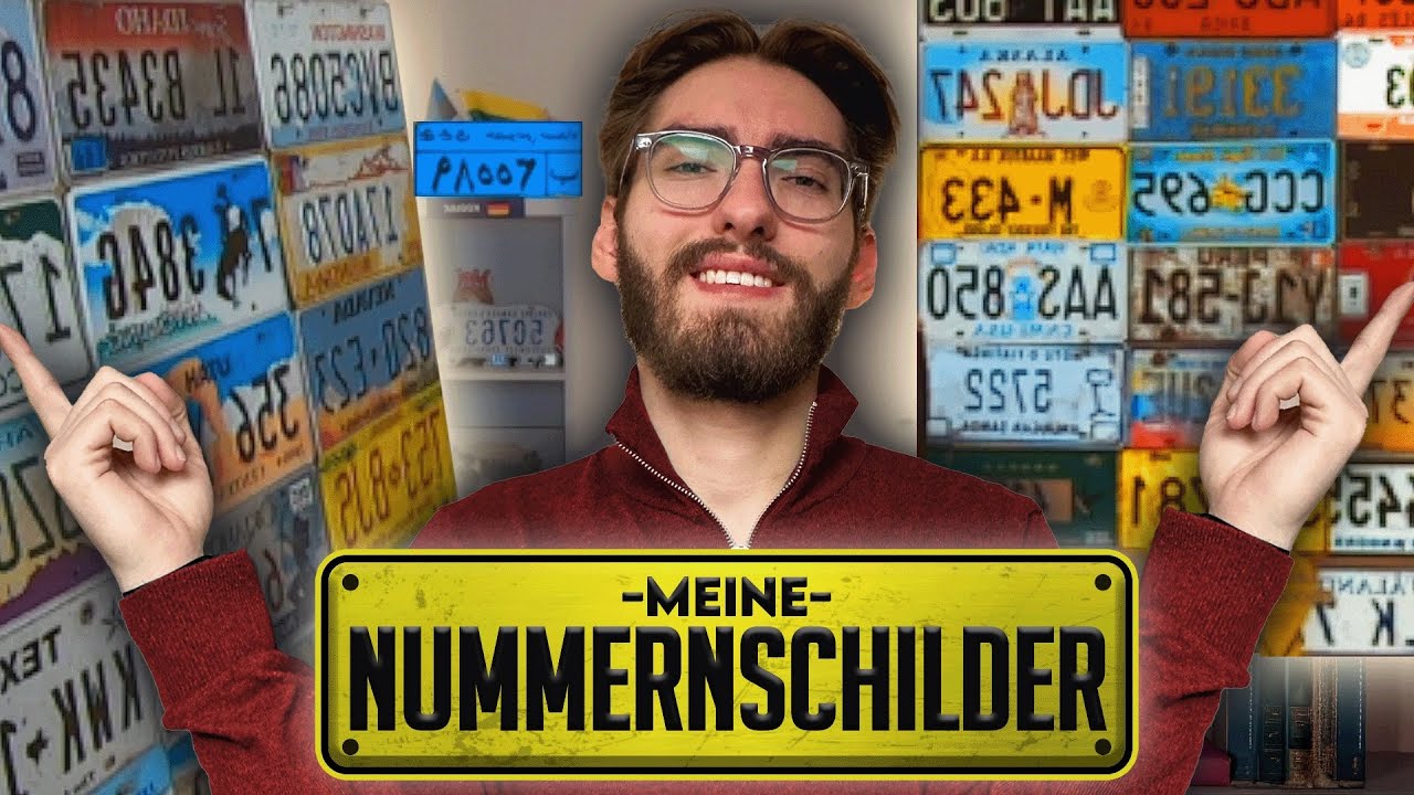 Ich ZEIGE euch meine RIESIGE KENNZEICHEN-SAMMLUNG!