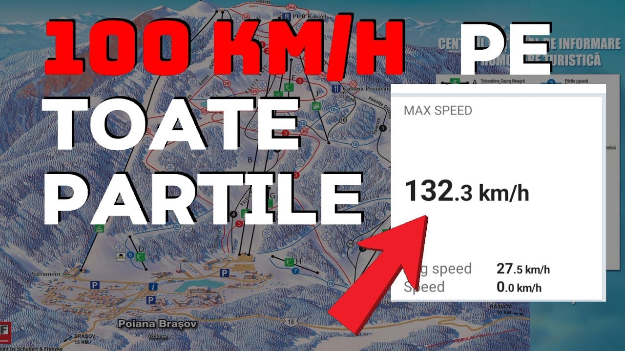 Am prins 100 km/h pe TOATE pârtiile din Poiana Brașov