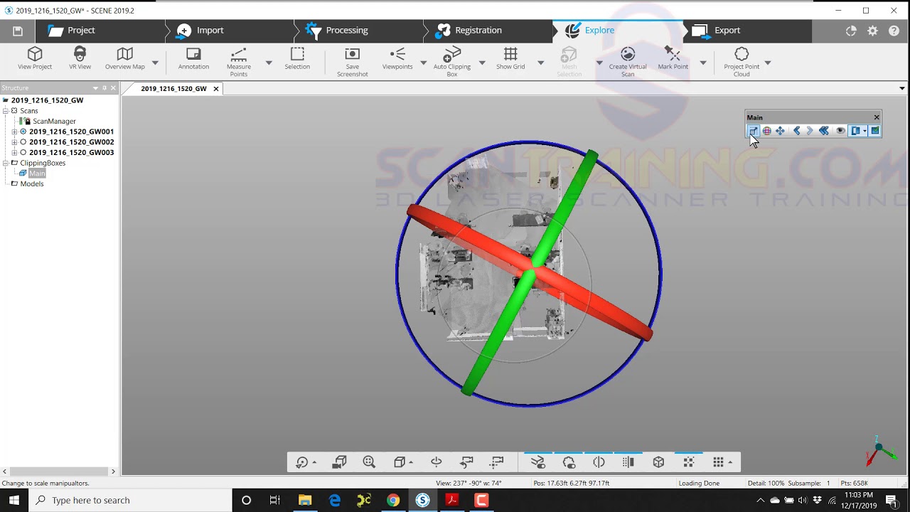 SCENE 2019.2 Add a Clipping Box