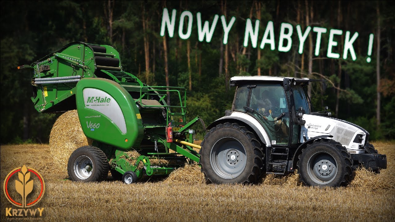 PRASOWANIE SŁOMY Z NOWYM NABYTKIEM ! ☆ Lamborghini Nitro 120 T4I & McHale V660 ☆ KrzywY