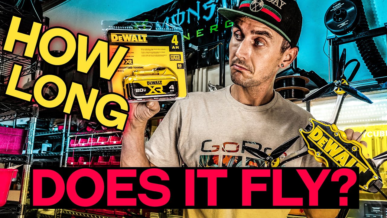 DEWALT DRONE  Battery Test! How Long Does This Drone Fly?