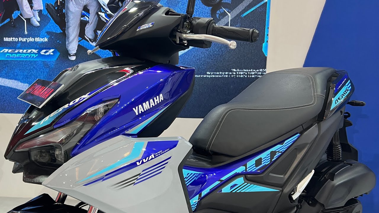 New 2026 Yamaha AEROX Alpha in Metallic Blue - The ULTIMATE MAXi Scooter for Beginners