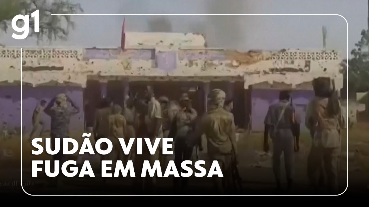 Sudão vive fuga em massa #g1